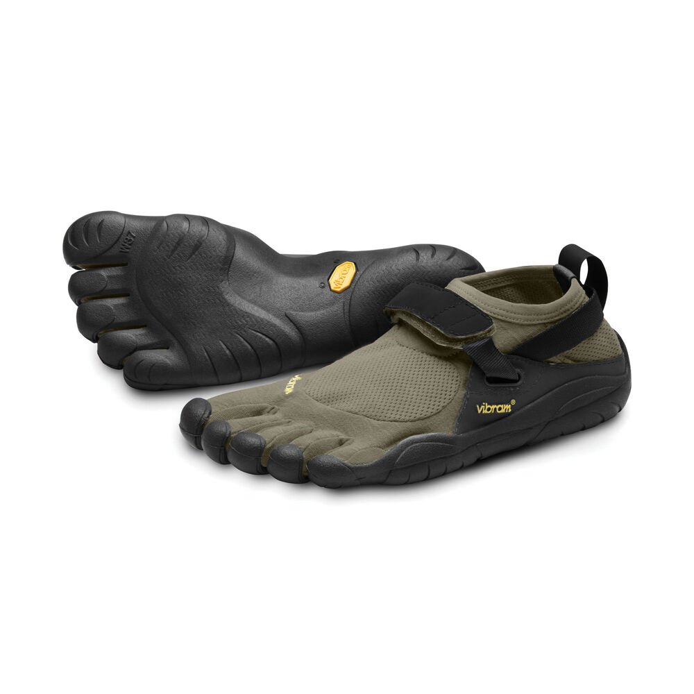 Vibram Five Fingers Mens Training Shoes - Olive/Black - KSO - 90531-JLVR